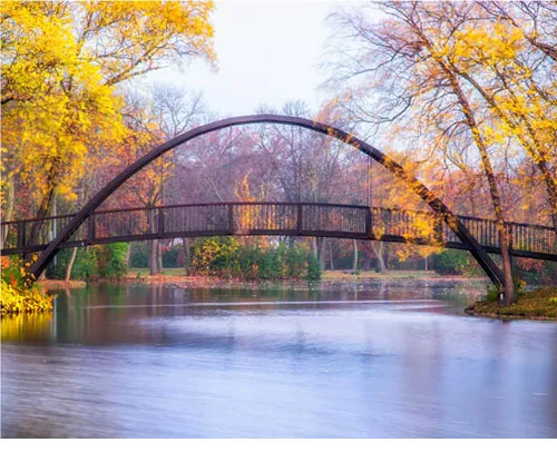 scenic bridge over a creek