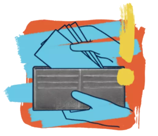 illustration of a wallet